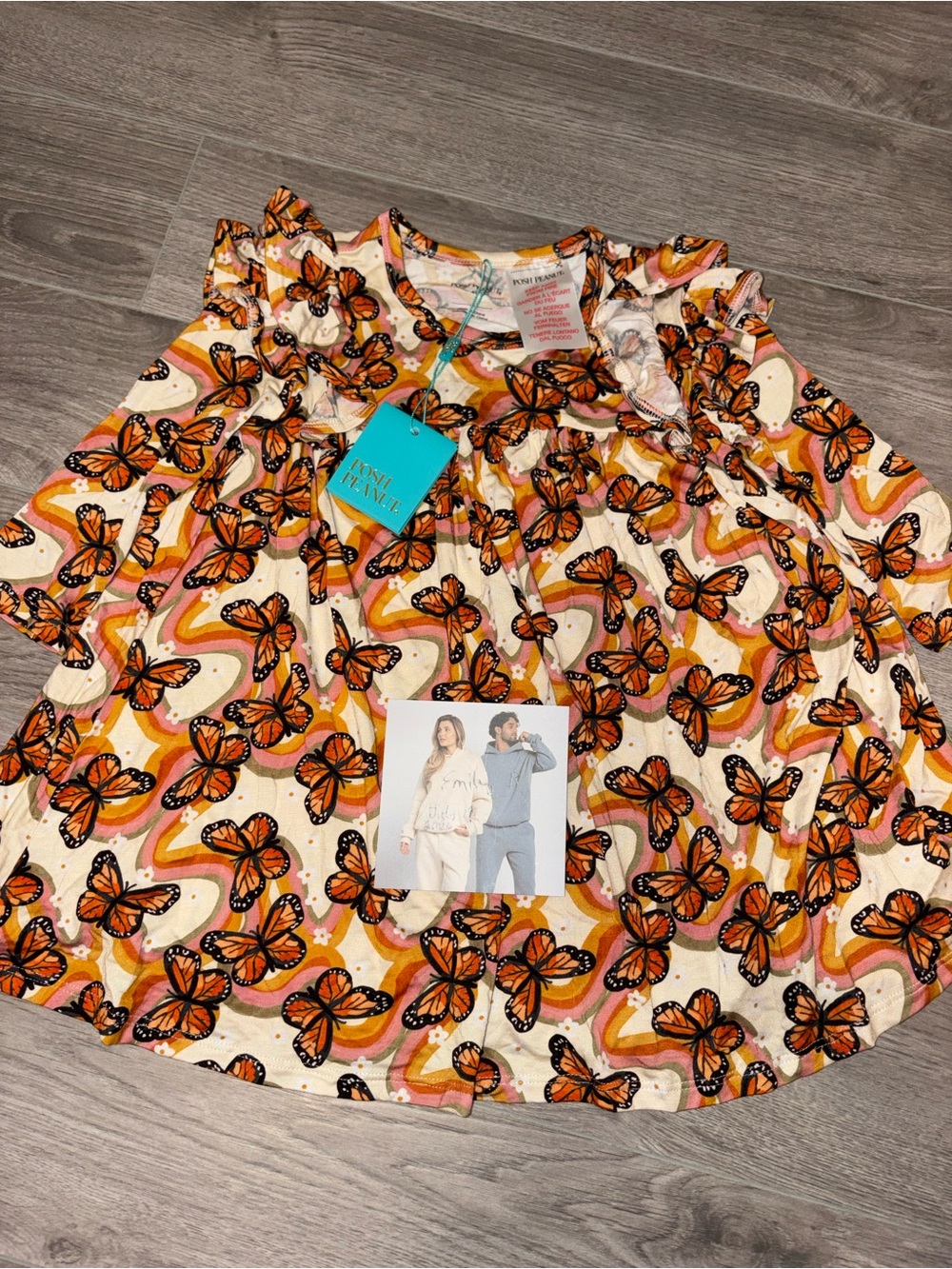 Posh Peanut Bamboo Twirl 3/4T NWT